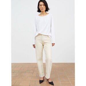 Skall Studio Allison Cropped Jeans in Ecru 28